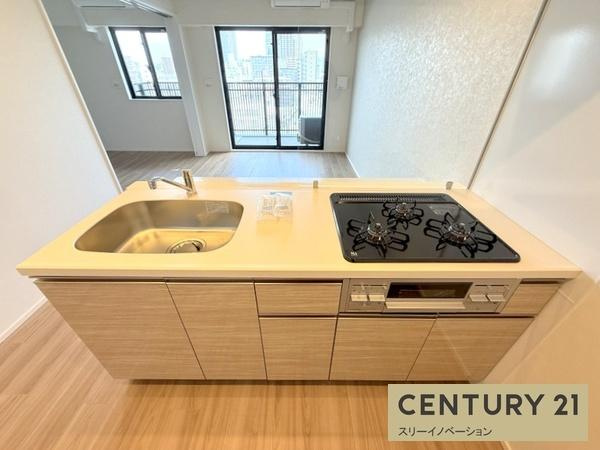 スプランディッド弁天町DUEのキッチン|★収納力のあるキッチン★