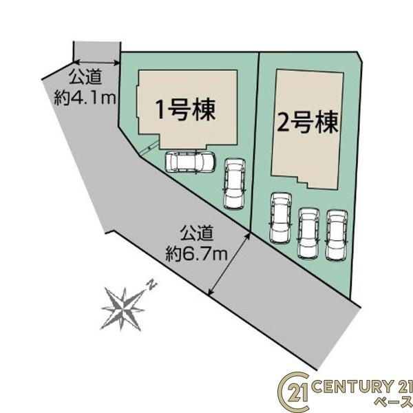 大和郡山市九条町 １号棟 ／新築一戸建の区画図|■こちらの物件は１号棟です！■
