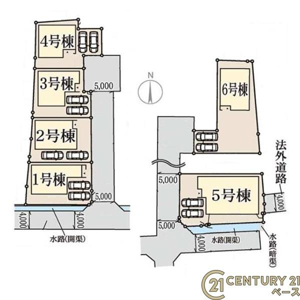 リーブルガーデン野垣内町 ６号棟 ／新築一戸建の区画図|■こちらの物件は６号棟です！■