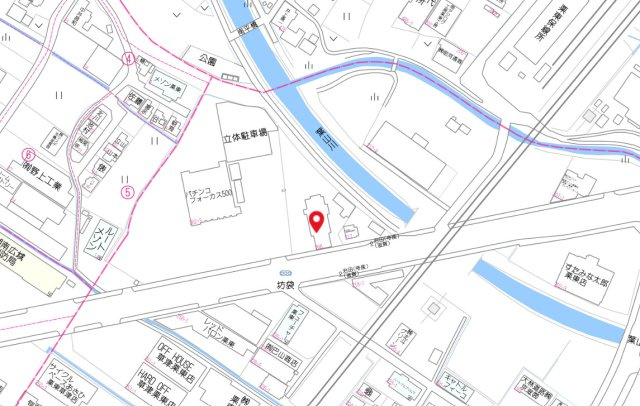 栗東市坊袋テナントの地図