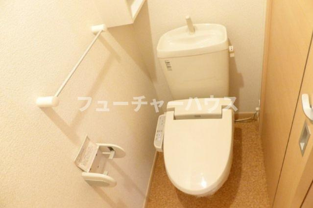 メゾンドリカムⅤのトイレ|シンプルで使いやすいトイレです