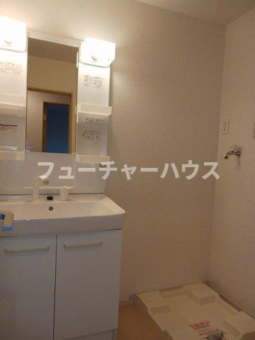 イースト・リッチの洗面所|スペースが確保できる洗面所です