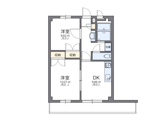 【間取り】 | レオパレスフォーチュン