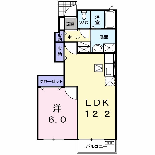【間取り】 | プラージュ　Ａ