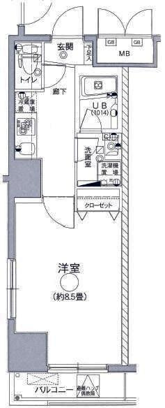 グランフォース上野入谷の間取り