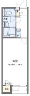 【間取り】 | クレイノハピネス | 代表的な間取のため実際の間取とは異なる場合があります