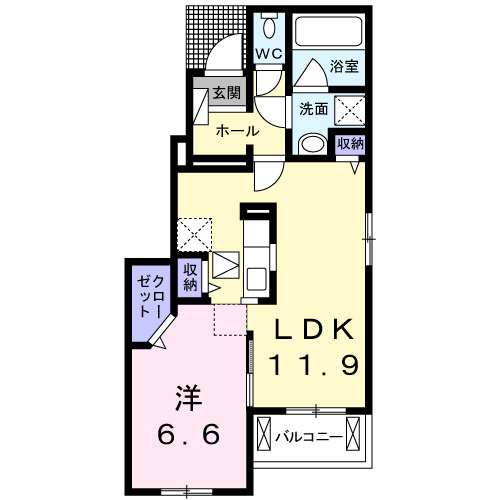 レガーロ　ノースⅡの間取り