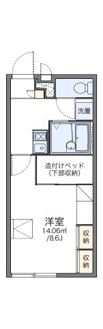 レオパレスサンハイムⅡの間取り
