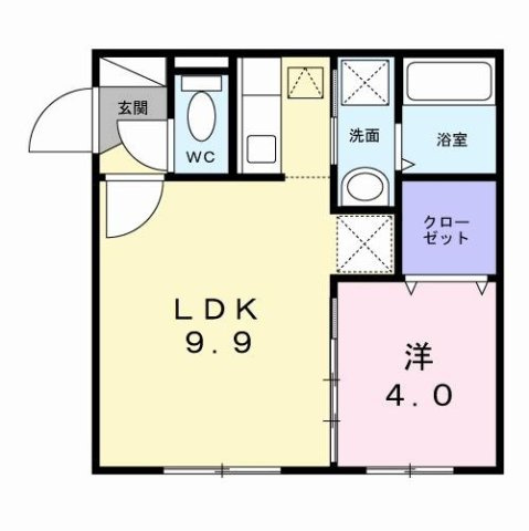 ＬＵＮＡ　ＣＬＡＲＩＳ　菊水の間取り
