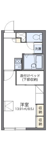 レオパレス新さっぽろⅡの間取り