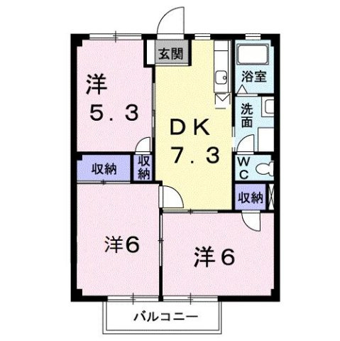 パストラルⅡの間取り