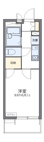 レオパレスカーサ　ドマーニの間取り