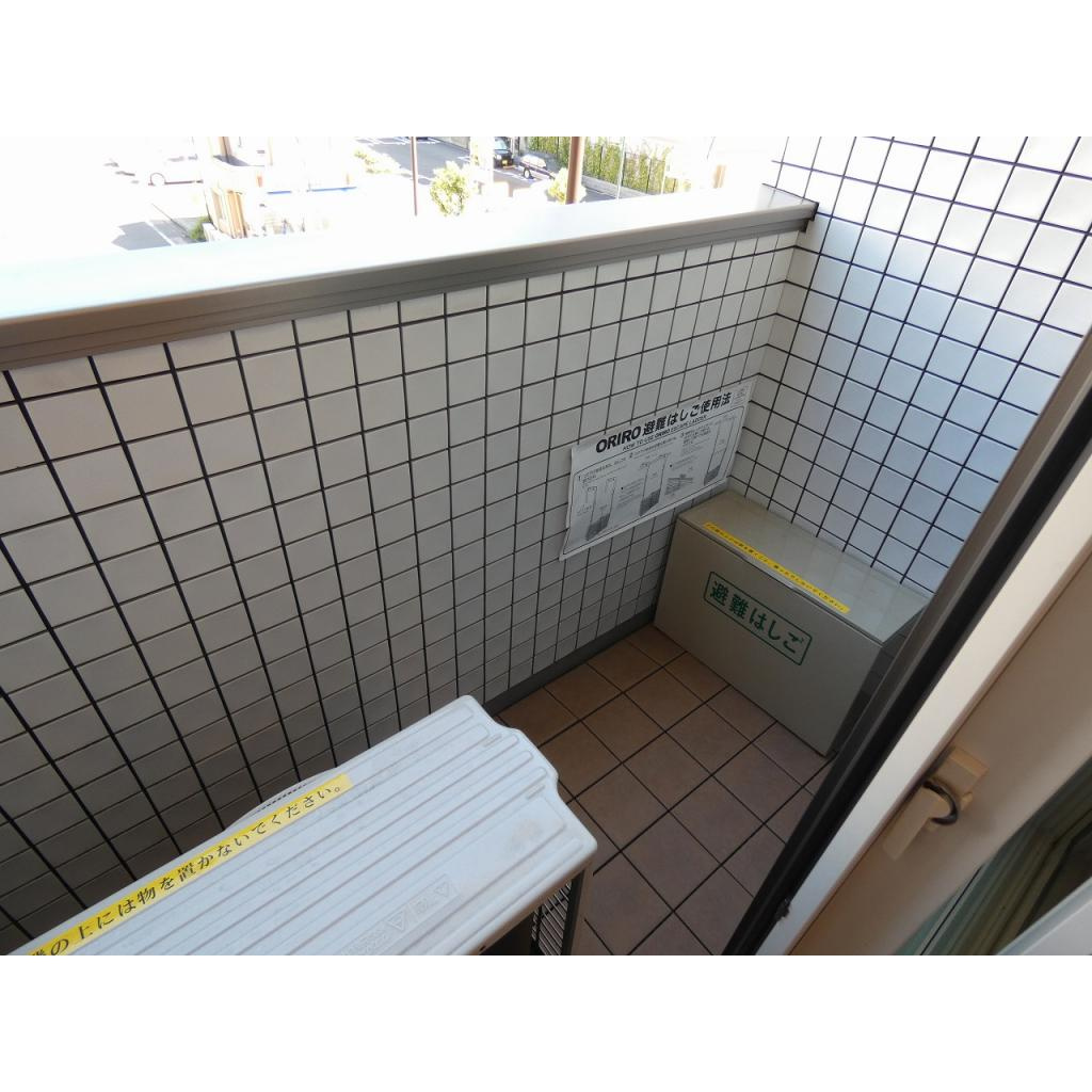 Ｋ館のバルコニー|バルコニー付きです