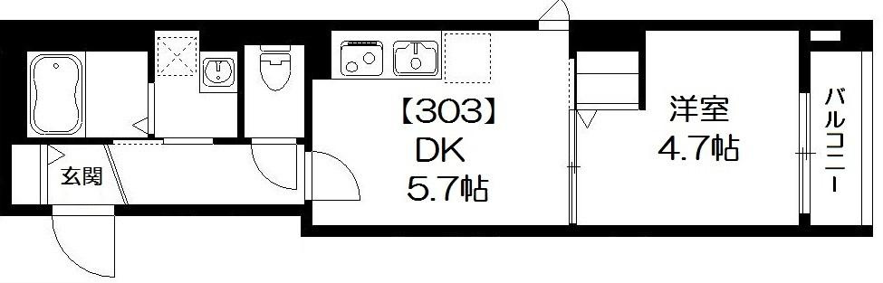 Ｋ館の間取り