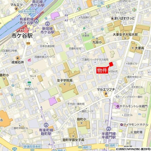 エクレール一番町の地図