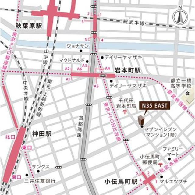 Ｎ３５　ＥＡＳＴの地図