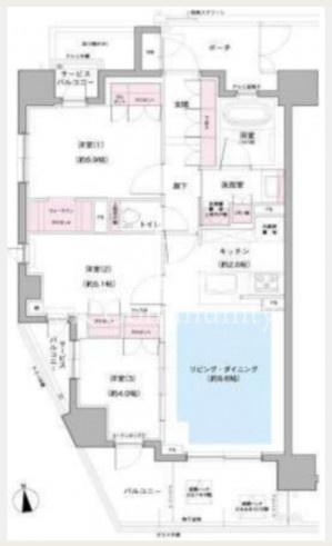 クレアポルテ西日暮里の間取り