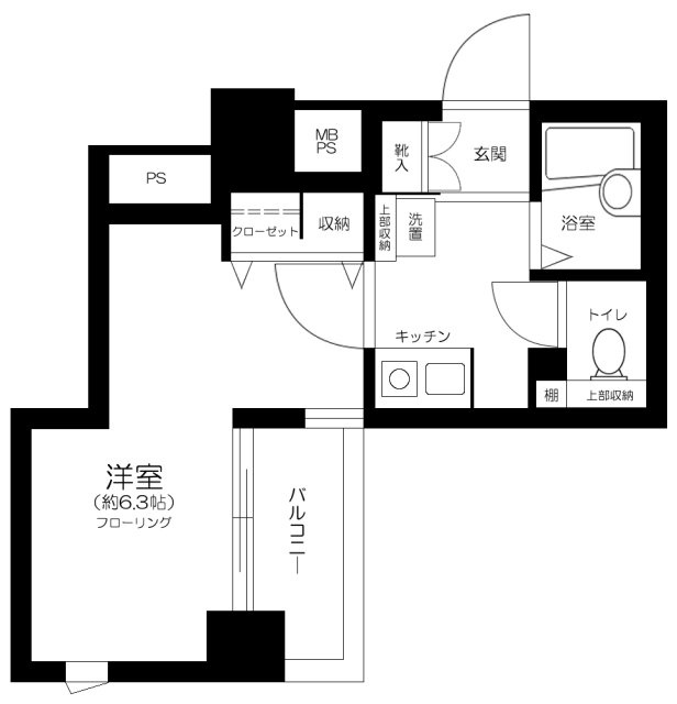 メインステージ日本橋箱崎Ⅱの間取り