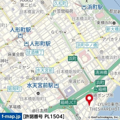 メインステージ日本橋箱崎Ⅱの地図