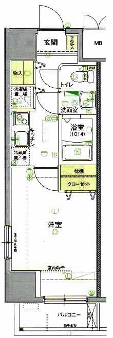 ｆｅｅｔｈ日暮里の間取り