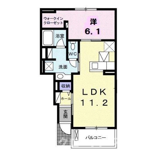 クラール宇多津Ａの間取り