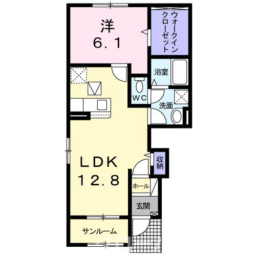 グラン・ソーレ　Ａの間取り
