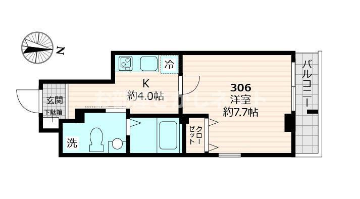 クロストーン町屋【おとり物件なし】#学生・社会人にオススメ！初期費用分割払いOK！の間取り