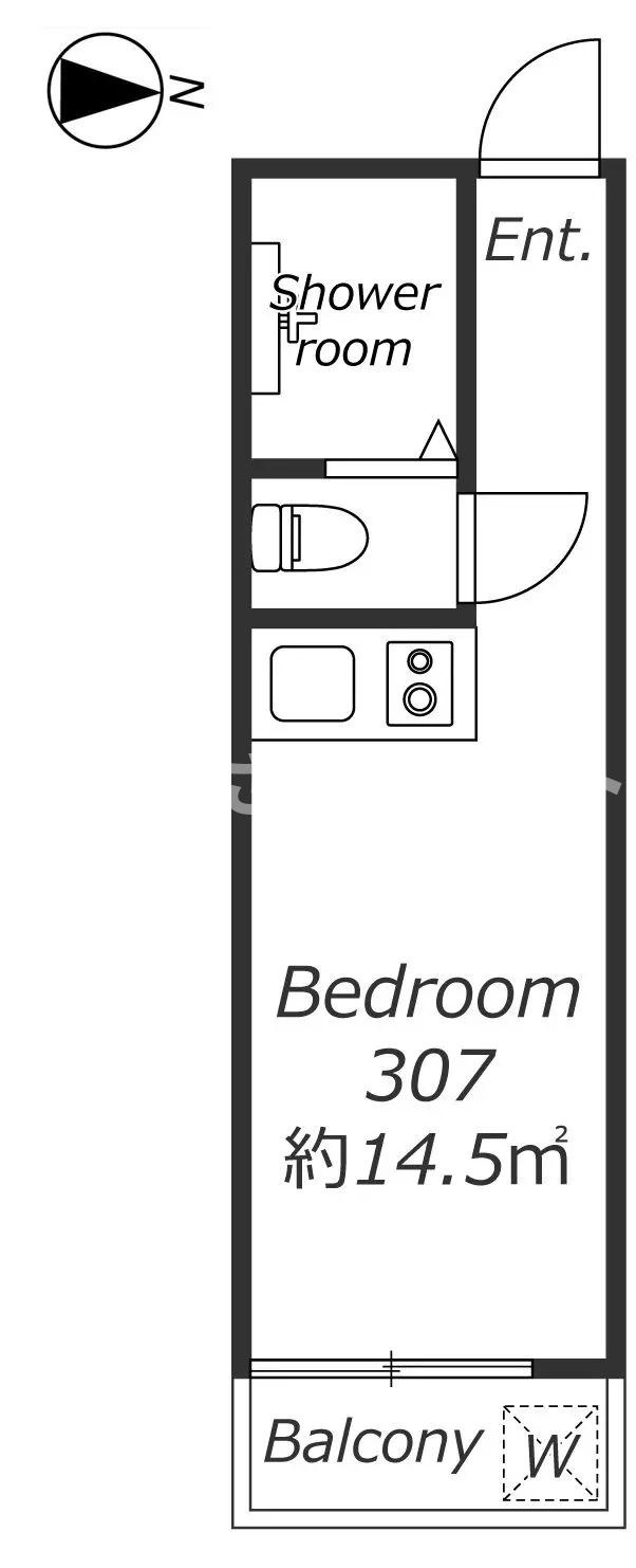 AP1076 メゾン・ド・カナリ 307の間取り|



