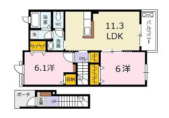 ミルク　ディッパーの間取り