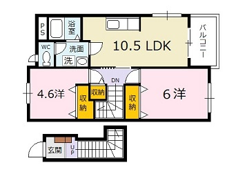 エスポワール安芸Ⅱの間取り