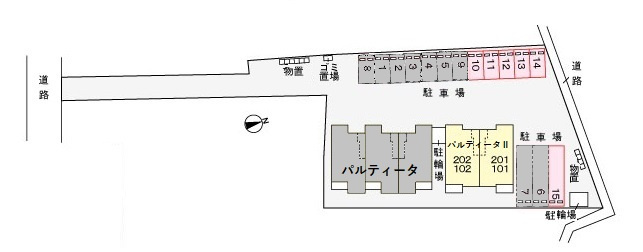 パルティータⅡの区画図