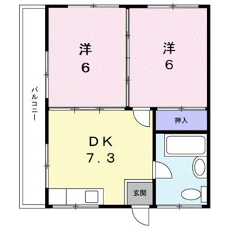 【間取り】 | 丸勝アパートＢ