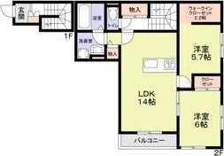 Coco　Ange　　刈谷市の賃貸ならクラスホーム刈谷店の間取り