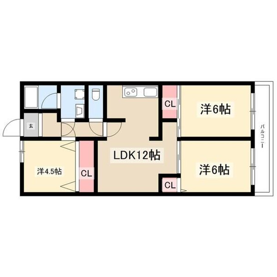 【間取り】 | ダイアパレス喜多山