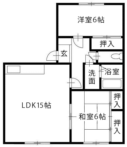 セジュール濱田Iの間取り