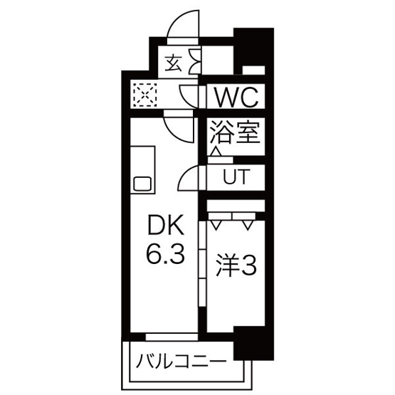 【間取り】 | メイクスWアート名駅南Ⅲ