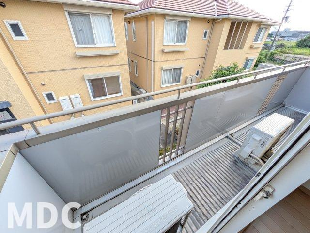 シャーメゾン上板 A棟のバルコニー