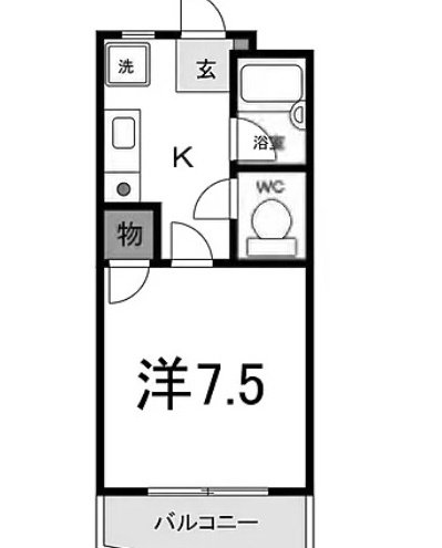レジデンス北島　406の間取り