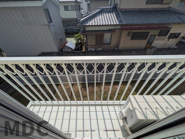 サンハイツのバルコニー