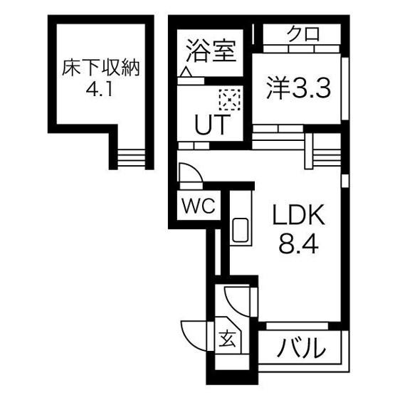 【間取り】 | ハーモニーテラス六番町