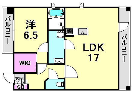 パレス東洋上甲子園の間取り
