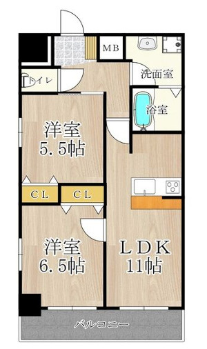 メゾン・デ・ノムラ島之内の間取り