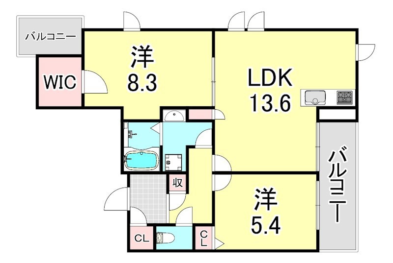 ソフィット宮川の間取り