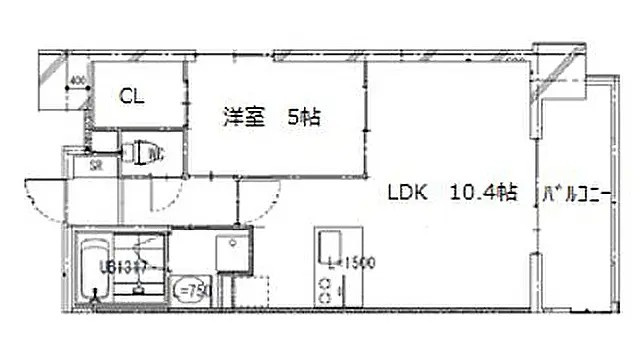 プレスタイル博多駅南Ⅱの間取り