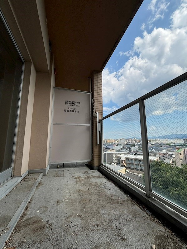 ビュークレスト南大橋のバルコニー