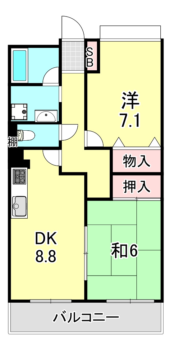 アプリーレ北青木の間取り