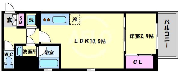 シーズンフラッツ阿波座の間取り|シーズンフラッツ阿波座　間取り