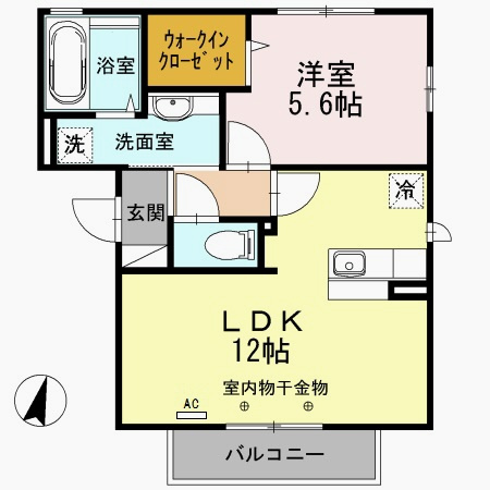 E.I.レジデンス　Bの間取り