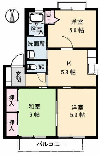サンモール・メゾンの間取り