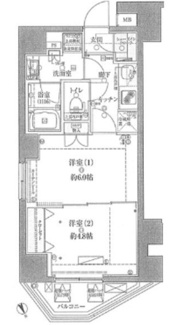 【間取り】 | ベルジュール武蔵野中町
